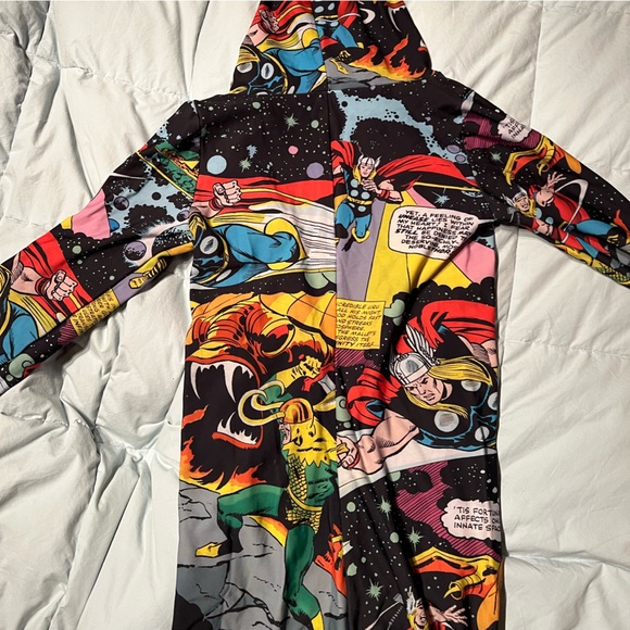 ULTRA RARE Black Milk Rainbow Bridge Thor Snuggle Suit Size Large Marvel - Picture 14 of 14